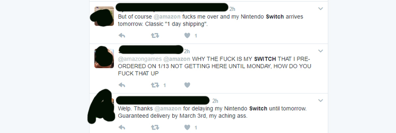 Illustration for article titled Sounds Like Amazon's Switch Shipments Are A Bit Of A Mess